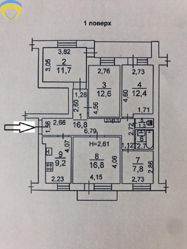 продажа многокомнатной квартиры номер A-173863 в Малиновском районе, фото номер 8